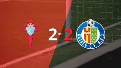 Vibrante 2-2 entre Celta y Getafe Vibrante 2-2 entre Celta y Getafe