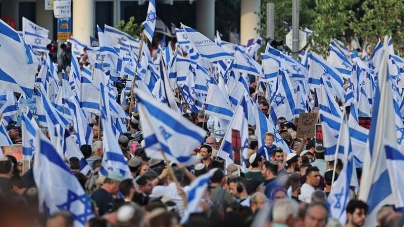 Marcha de organizaciones judías en apoyo a Israel tras los ataques de Hamas