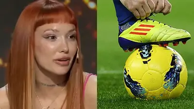 La Joaqui y los pies de un futbolista La Joaqui y los pies de un futbolista