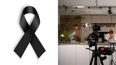 Luto y la cocina de un estudio de televisión Luto y la cocina de un estudio de televisión