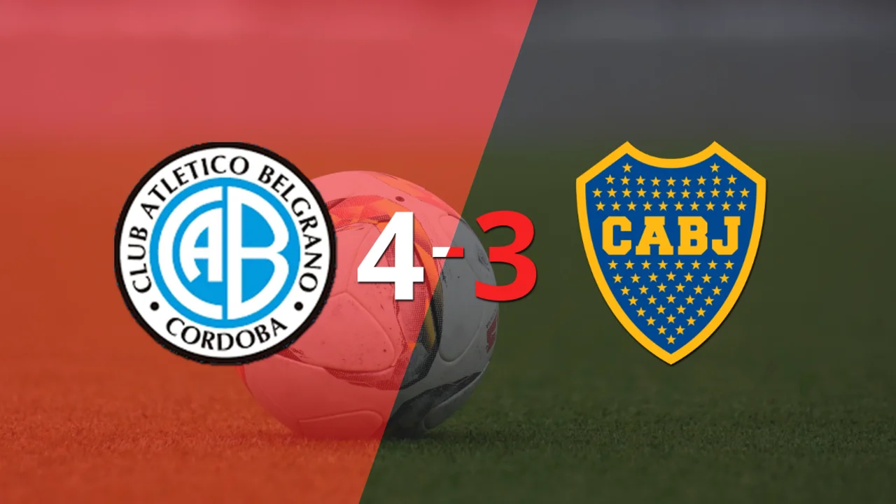 Lucas Passerini sentenció el triunfo de Belgrano ante Boca Juniors con doblete 