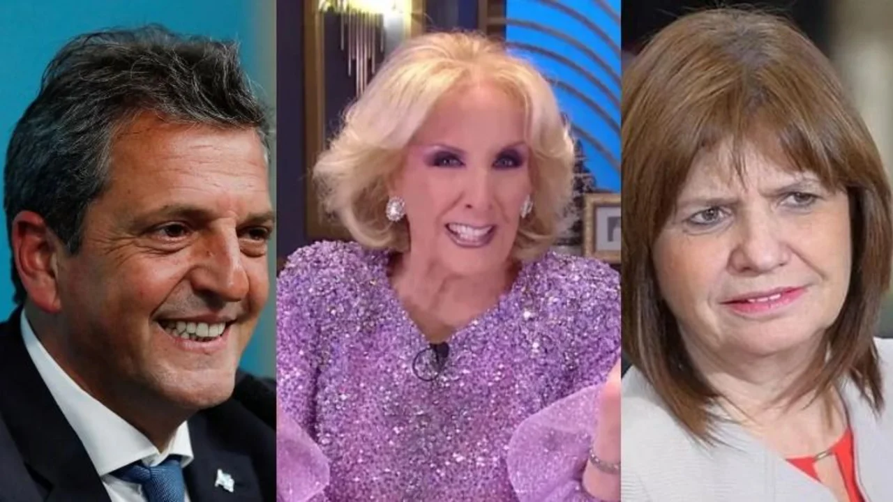 Sergio Massa. Mirtha Legrand. Patricia Bullrich