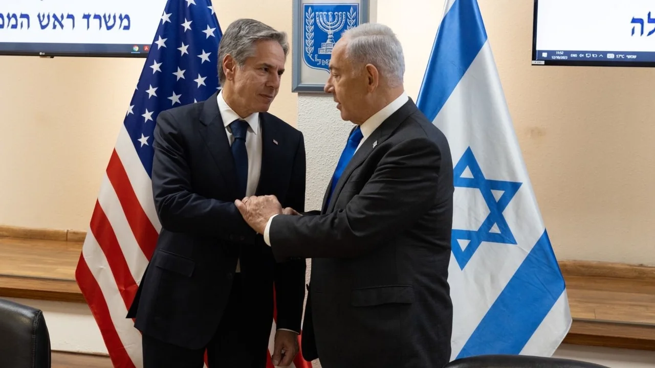 El secretario de Estado de Estados Unidos, Antony Blinken, se reunió a puertas cerradas con el primer ministro israelí, Benjamín Netanyahu.