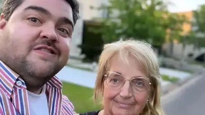 Darío Barassi y su madre Darío Barassi y su madre