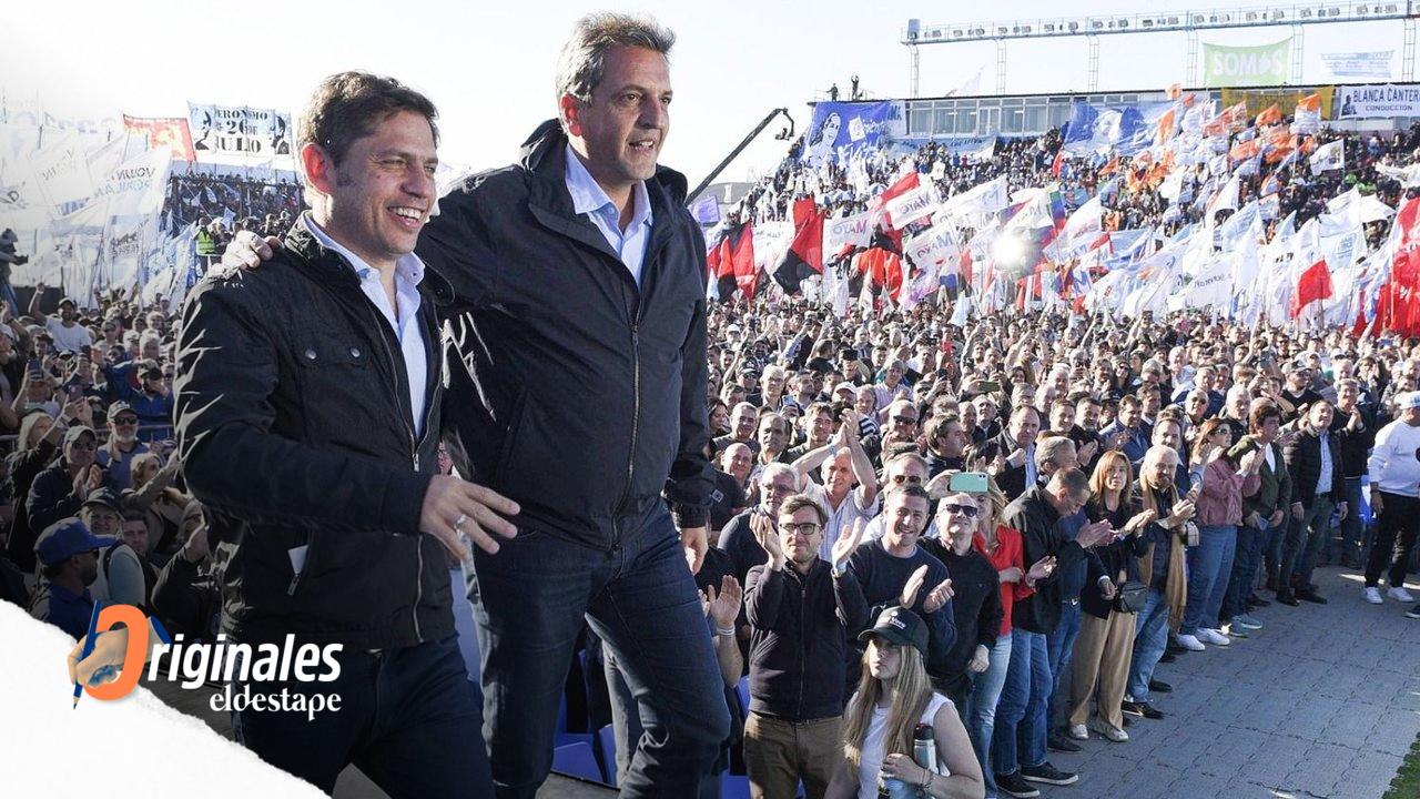 Massa y Kicillof llamaron a dar vuelta la historia y votar con la "boleta completa"