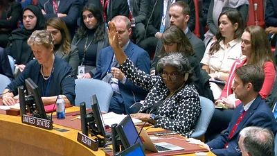 Estados Unidos vetó la resolución propuesta por el Gobierno brasileño en el Consejo de Seguridad y bloqueó la posibilidad de intervención en el conflicto en Israel y Palestina. Foto: Prensa ONU. Estados Unidos vetó la resolución propuesta por el Gobierno brasileño en el Consejo de Seguridad y bloqueó la posibilidad de intervención en el conflicto en Israel y Palestina. Foto: Prensa ONU.