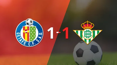 Empate a uno entre Getafe y Betis Empate a uno entre Getafe y Betis