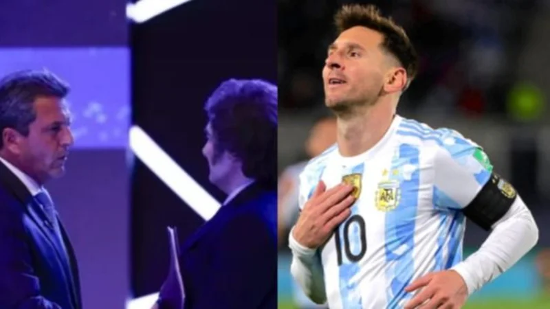 Lionel Messi, Sergio Massa, Javier Milei, balotaje, política, Selección Argentina, deportes