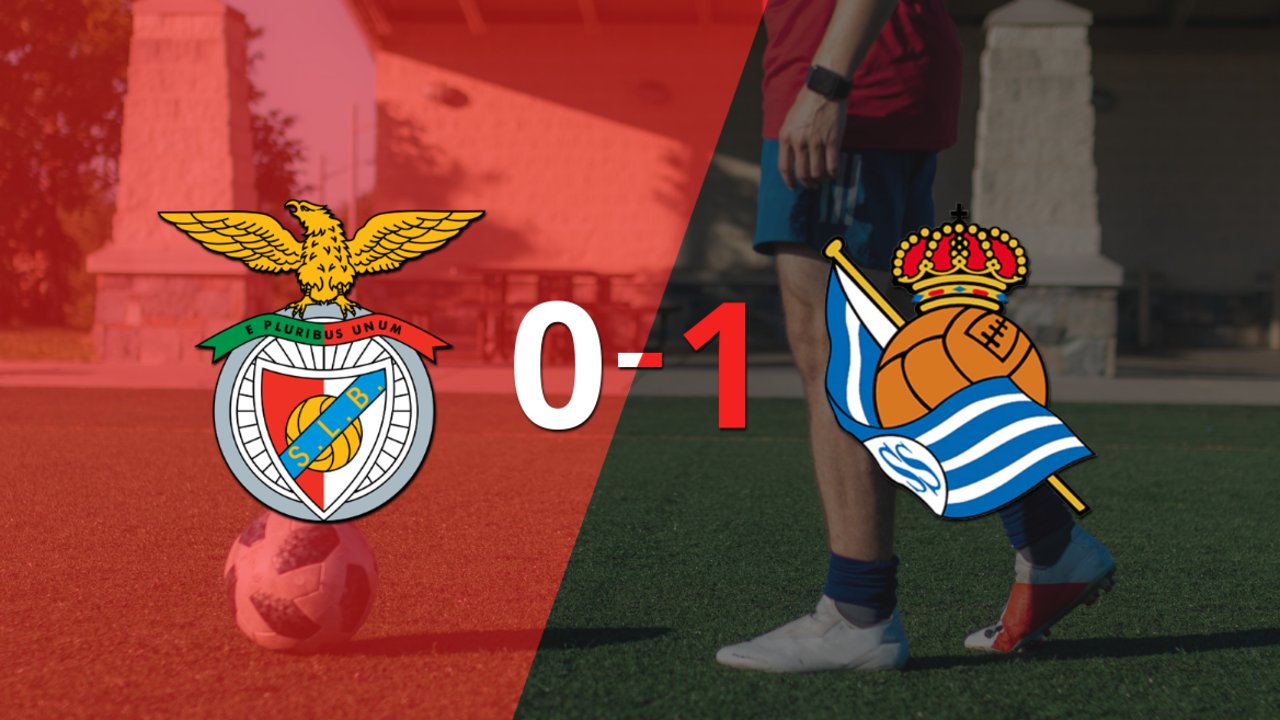 Solitario gol le da triunfo a Real Sociedad sobre Benfica