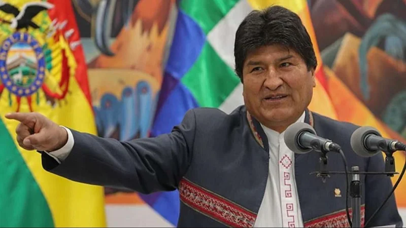 Fotografía de Evo Morales durante un acto en Bolivia 
