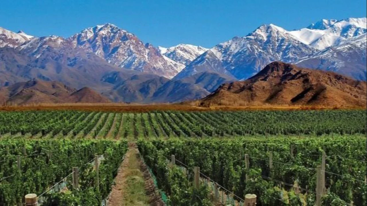 Fotografía de las montañas en Mendoza.