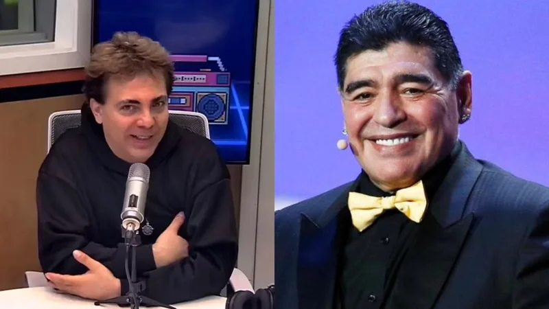 Cristian Castro y Diego Maradona