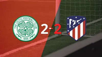 Vibrante 2-2 entre Celtic y Atlético de Madrid Vibrante 2-2 entre Celtic y Atlético de Madrid
