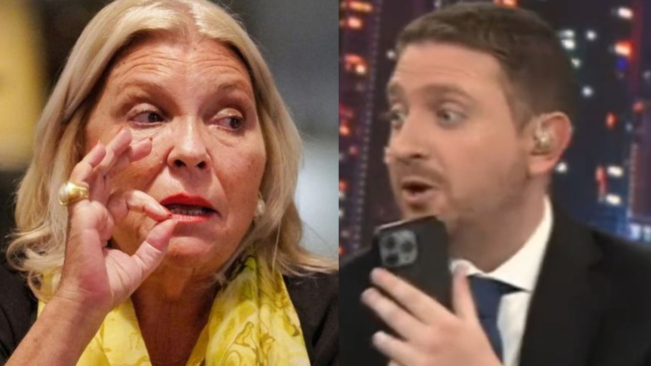 Amenazas e insultos: el llamado de Lilita Carrió a Jonatan Viale en vivo.