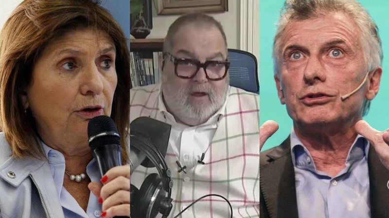 Jorge Lanata. Mauricio Macri. Patricia Bullrich