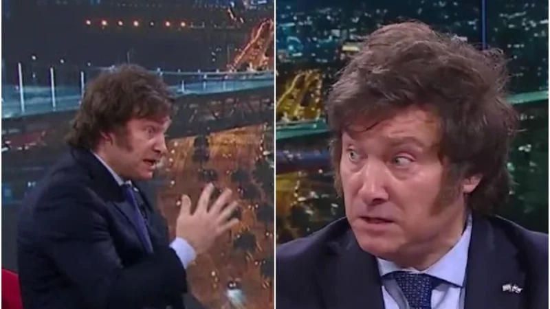 Desencajado total: Milei se sacó en vivo en un programa de tv contra la producción