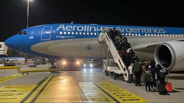 Llegó al país el cuarto vuelo con 247 ciudadanos argentinos desde Israel