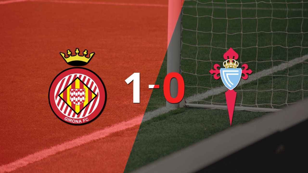 Con un solo tanto, Girona derrotó a Celta en el estadio Municipal de Montilivi