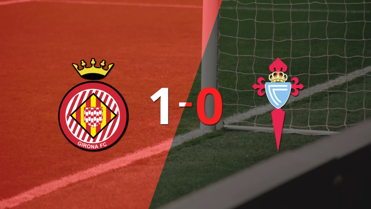 Con un solo tanto, Girona derrotó a Celta en el estadio Municipal de Montilivi