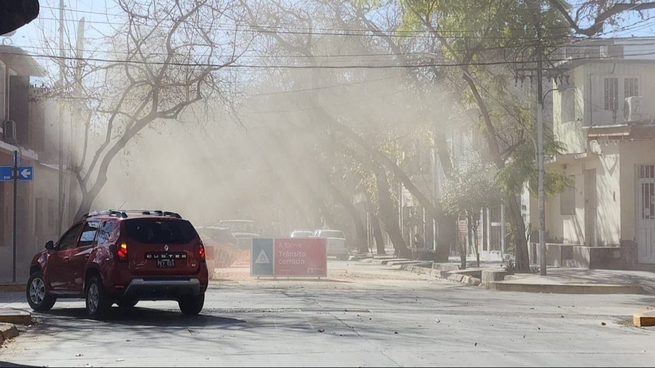 Viento Zonda en Mendoza: voladura de techo en una escuela, árboles caídas y corte de energía