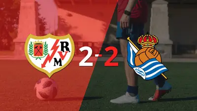 Real Sociedad empató 2-2 ante Rayo Vallecano con doblete de Mikel Oyarzábal Real Sociedad empató 2-2 ante Rayo Vallecano con doblete de Mikel Oyarzábal