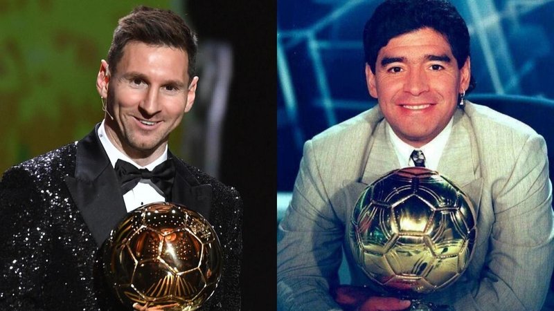 Maradona Messi Balón de Oro