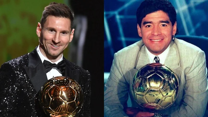Maradona Messi Balón de Oro