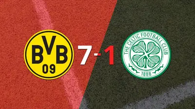 Borussia Dortmund domina y golea a Celtic por 7 a 1 con hat-trick y doblete Borussia Dortmund domina y golea a Celtic por 7 a 1 con hat-trick y doblete