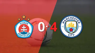 Manchester City se da un festín y devora a Slovan Bratislava por 4 a 0 Manchester City se da un festín y devora a Slovan Bratislava por 4 a 0