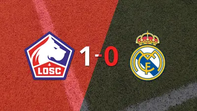 Lille derrotó 1-0 a Real Madrid con un gol de penal Lille derrotó 1-0 a Real Madrid con un gol de penal