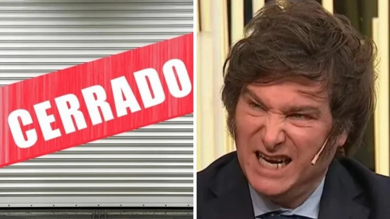 Cuántas fábricas cerraron debido a la crisis de Javier Milei. 