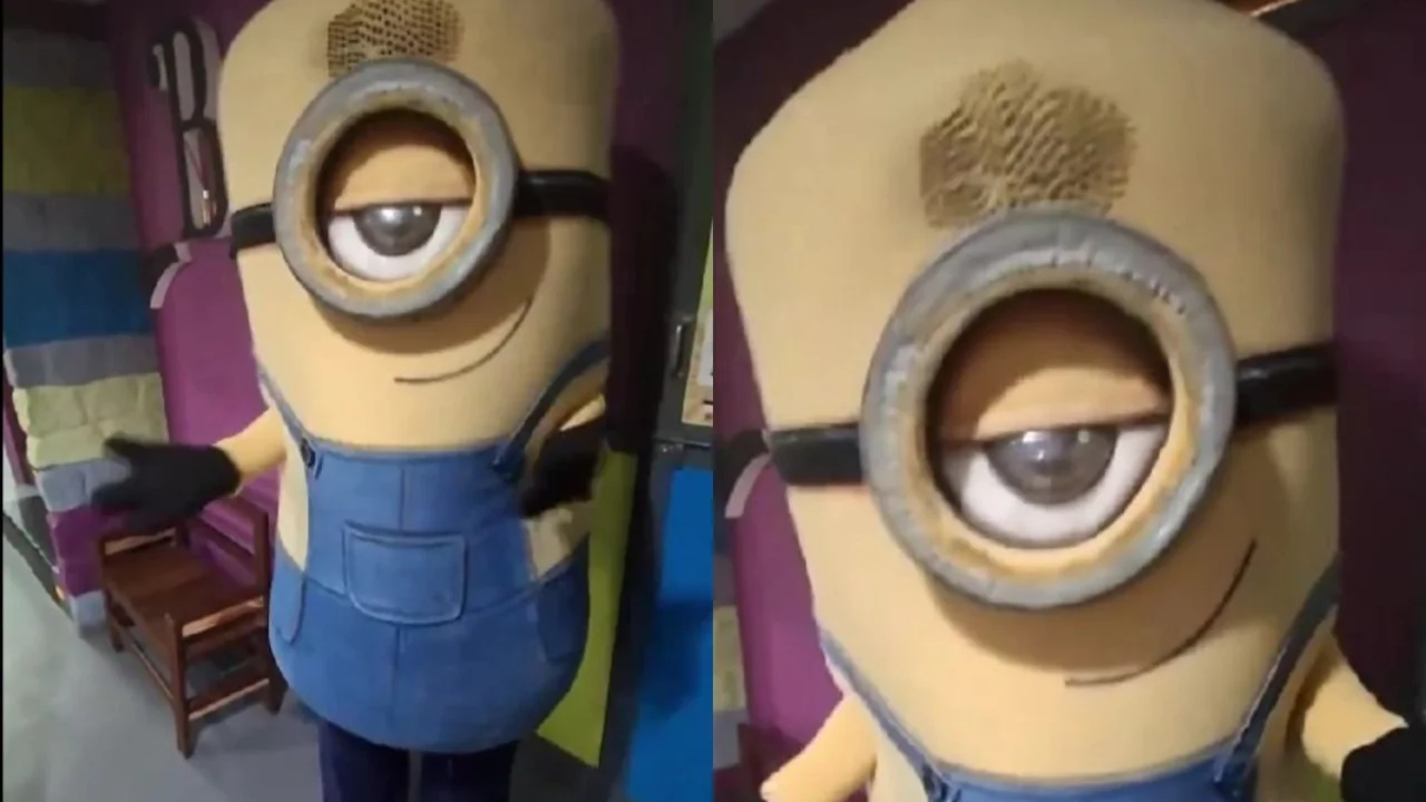 Le robaron a un hombre disfrazado de Minion