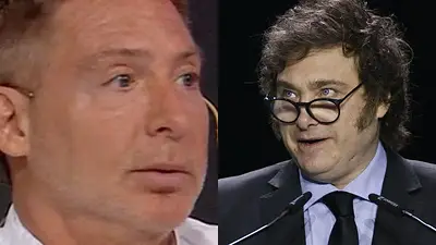 Adrián Suar y Javier Milei Adrián Suar y Javier Milei