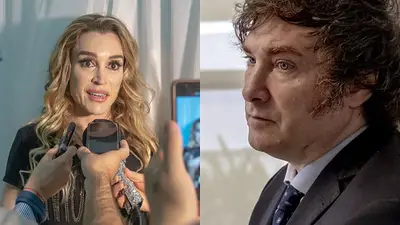 A la izquierda, Fátima Florez; a la derecha, Javier Milei. A la izquierda, Fátima Florez; a la derecha, Javier Milei.