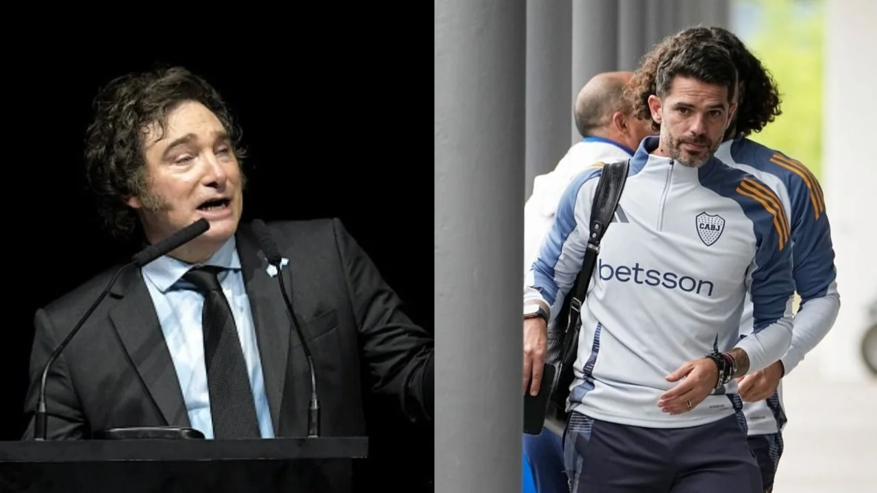Javier Milei, Fernando Gago, Boca, Juan Román Riquelme, Martín Palermo