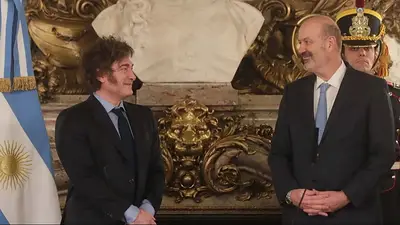 Javier Milei. Federico Sturzenegger. Javier Milei. Federico Sturzenegger.