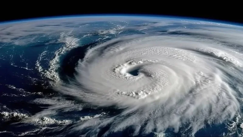 Huracán desde el espacio