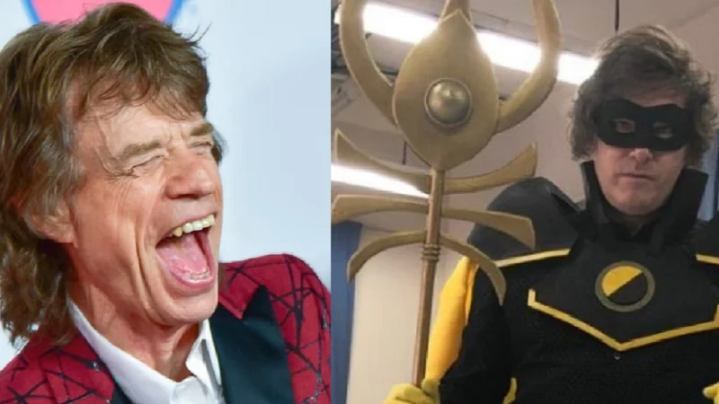 Mick Jagger y Javier Milei