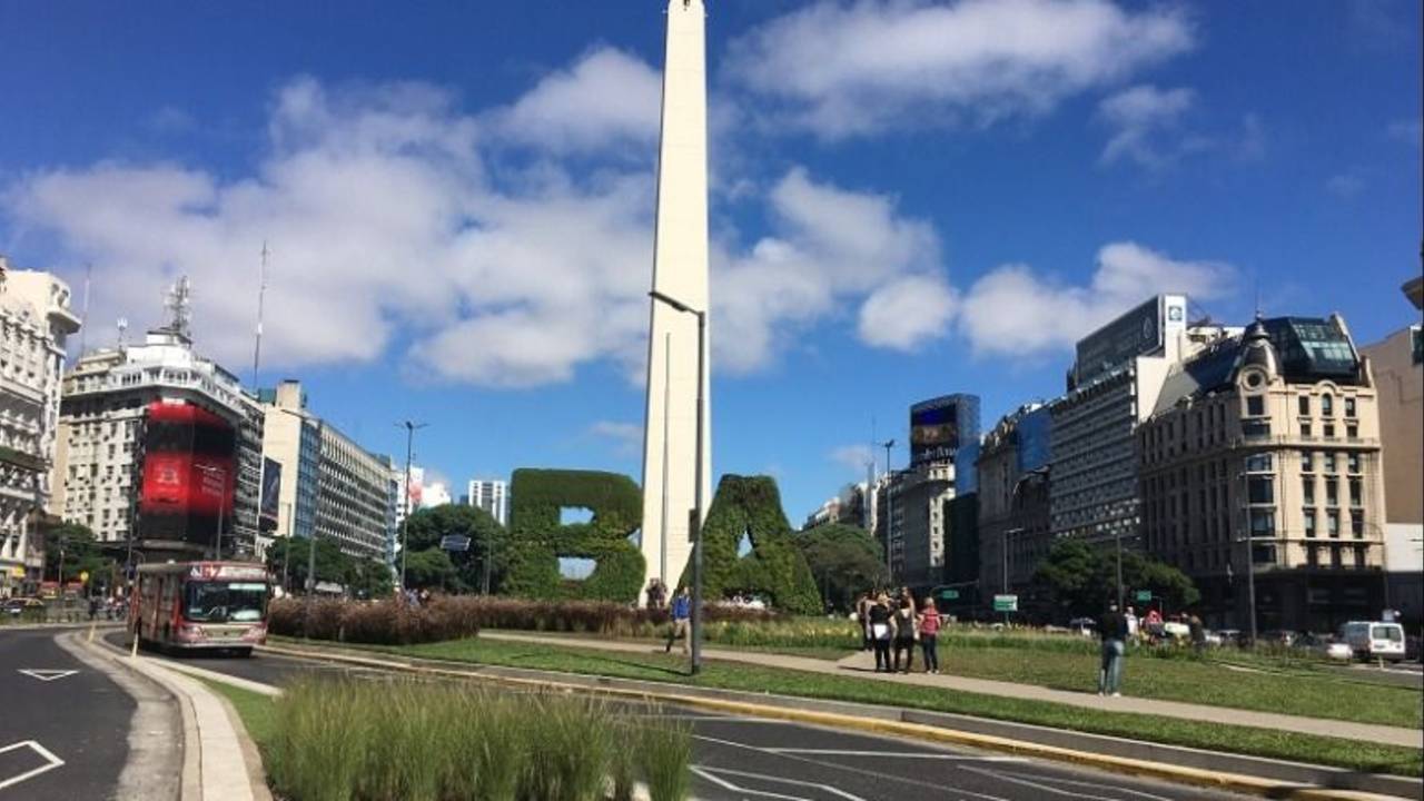 Cielo algo nublado, CABA.