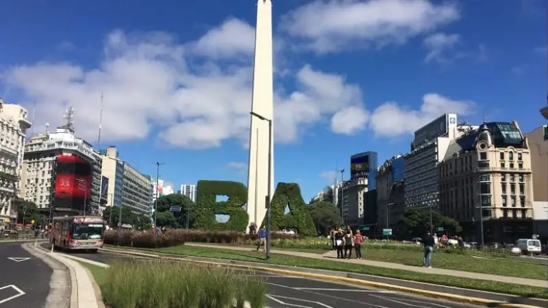 Cielo algo nublado, CABA.