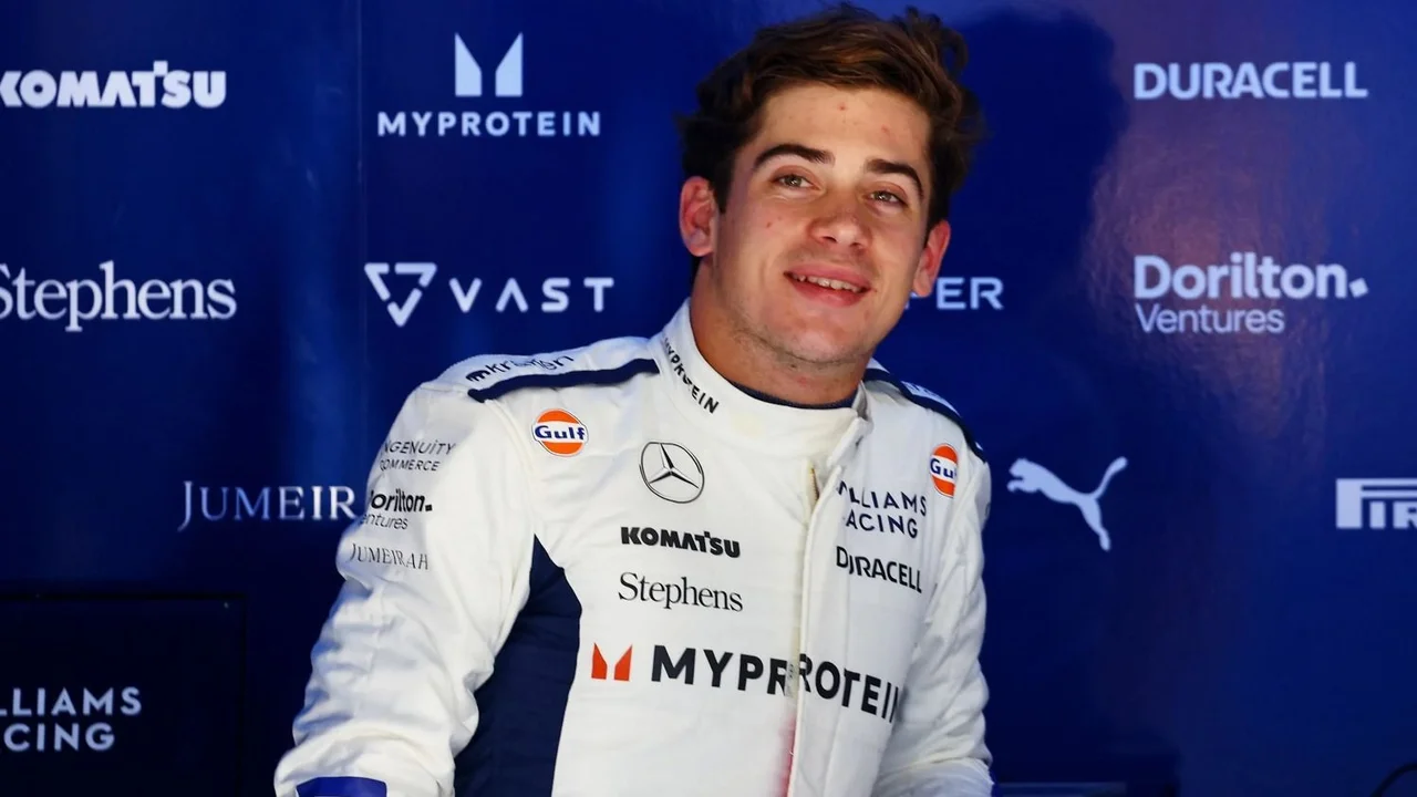 Franco Colapinto con el mono de Williams Racing
