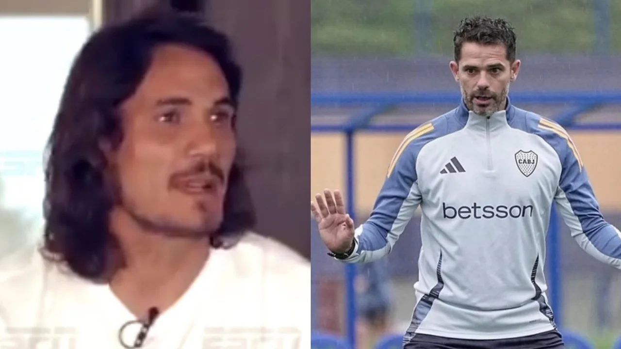 Edinson Cavani Boca Juniors Fernando Gago