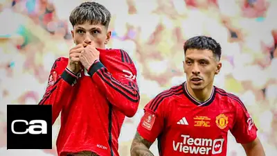 Garnacho y Lisandro Martinez en el Manchester United Garnacho y Lisandro Martinez en el Manchester United