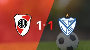 Empate a uno entre River Plate y Vélez