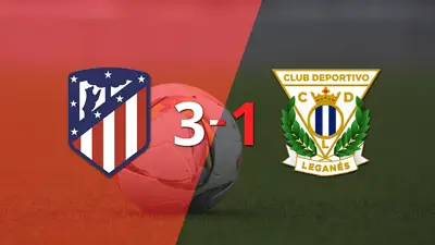 Atlético de Madrid supera por 3-1 a Leganés tras dar vuelta el partido Atlético de Madrid supera por 3-1 a Leganés tras dar vuelta el partido