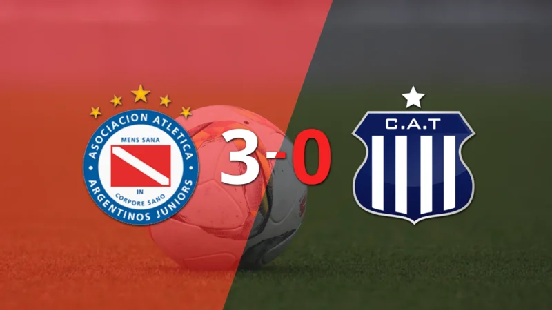 Argentinos Juniors fue imparable y goleó 3 a 0
