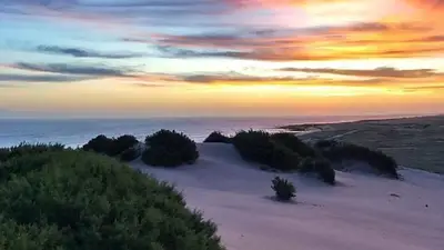 Medanos de Arenas Verdes al atardecer Medanos de Arenas Verdes al atardecer