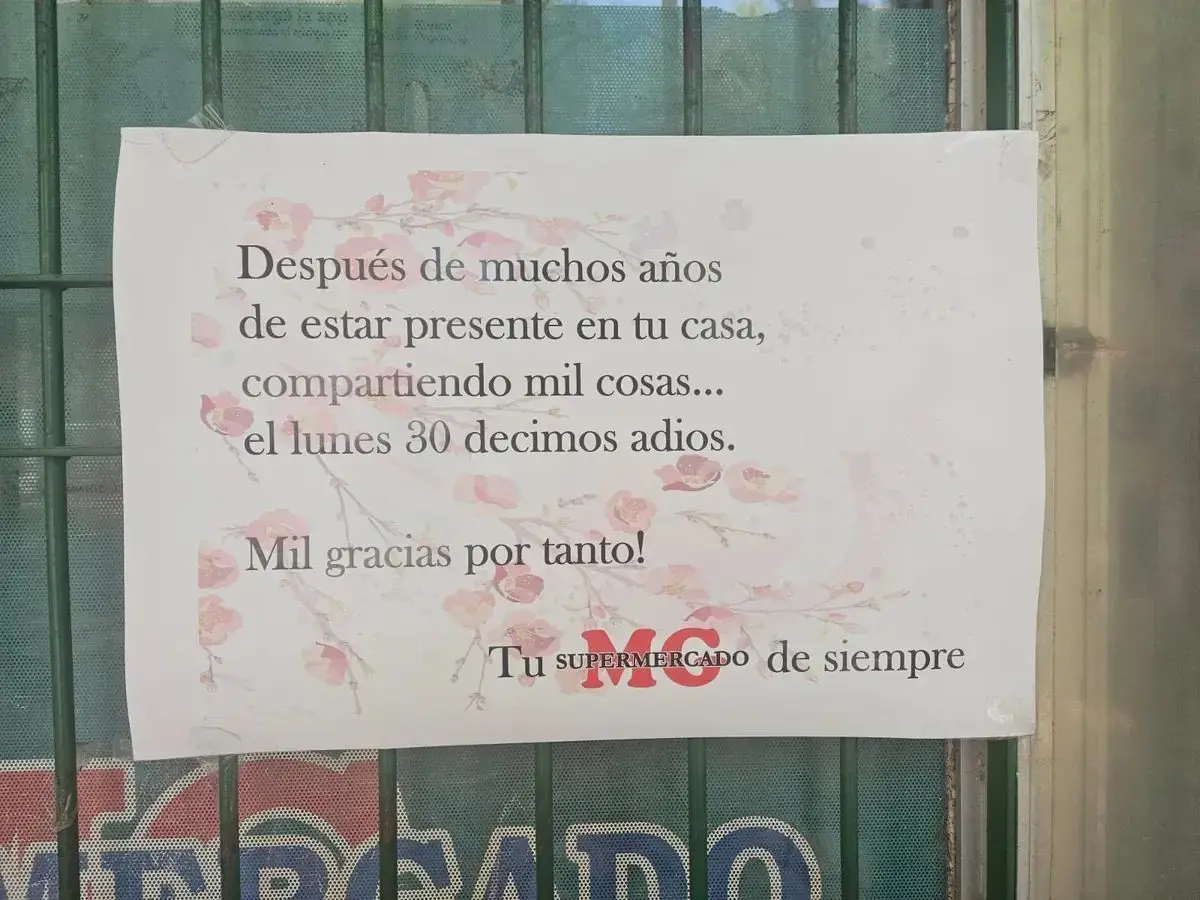 Cerró un histórico supermercado de Buenos Aires. Los motivos por los que cerró el Supermercado MG de Monte Grande