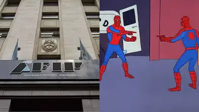 Logo de AFIP y meme de Spider Man Logo de AFIP y meme de Spider Man