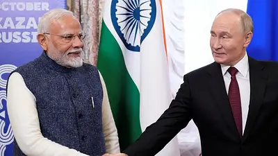 Modi dice a Putin que India quiere la paz en Ucrania Modi dice a Putin que India quiere la paz en Ucrania